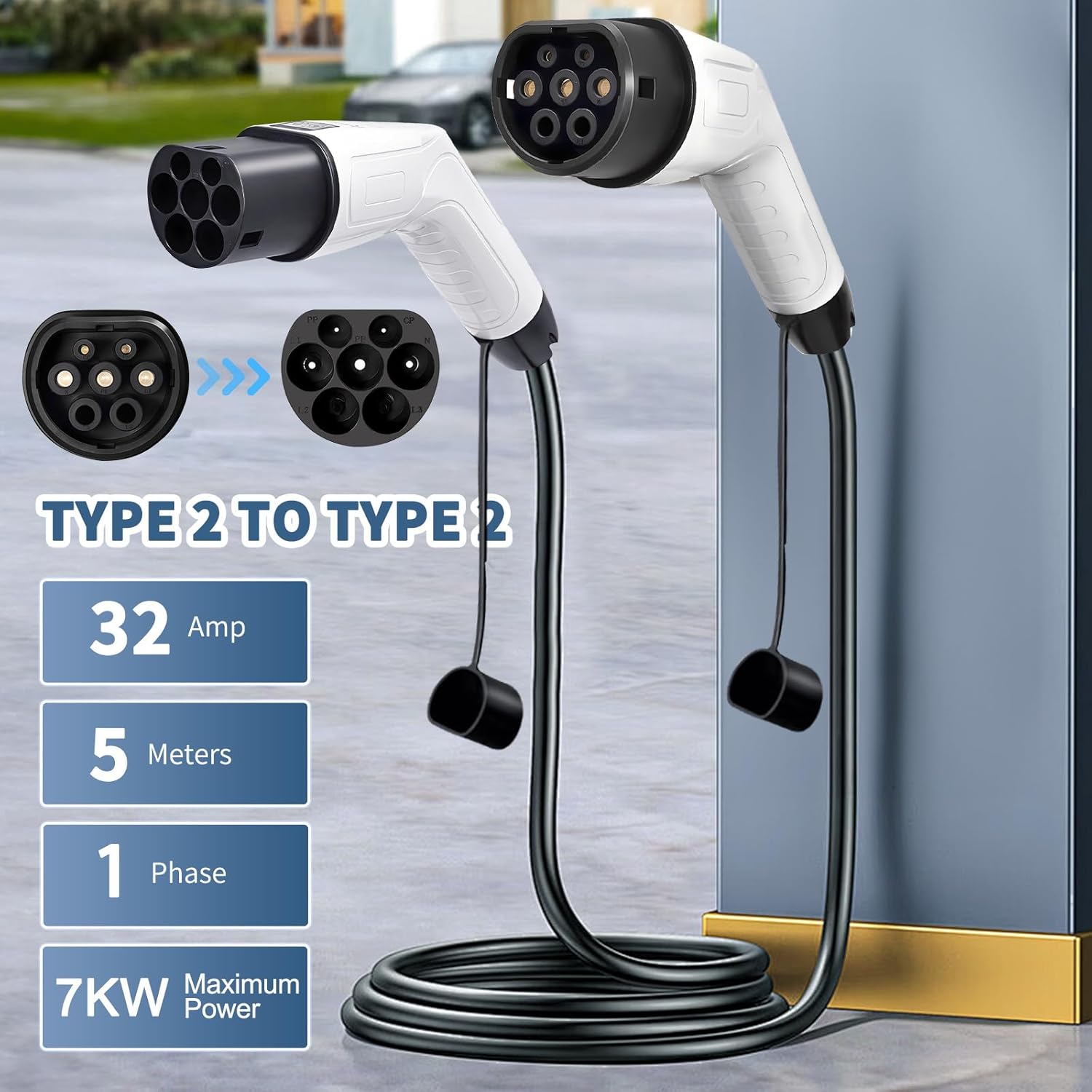 Cable de Carga para Vehículos  - Ev Charging Cable reseña y precio
