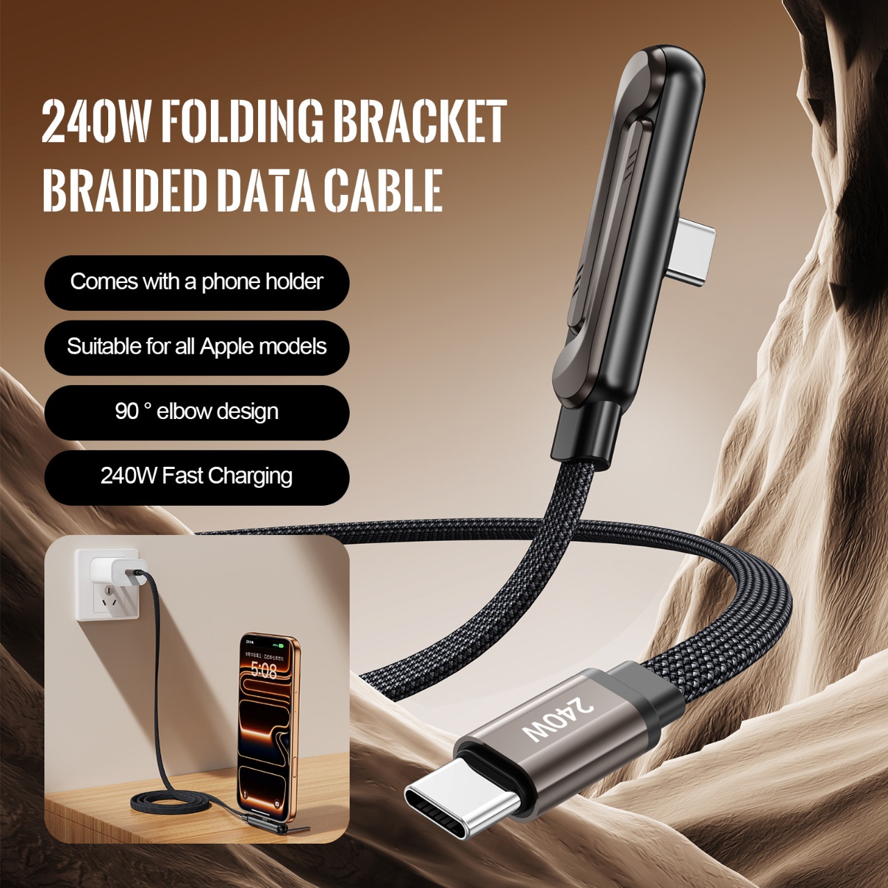 Cable de Carga Rápida PD de 24 - Ev Charger reseña y precio